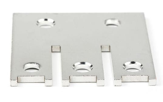 Custom Power Distribution Busbar , Silver Plated Copper Bus Bar With Stamping